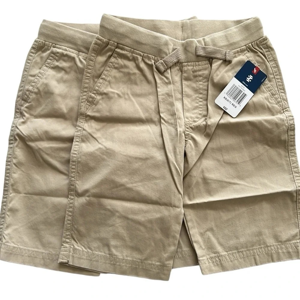 IZOD boys Khaki Shorts. 2 pair. NWT